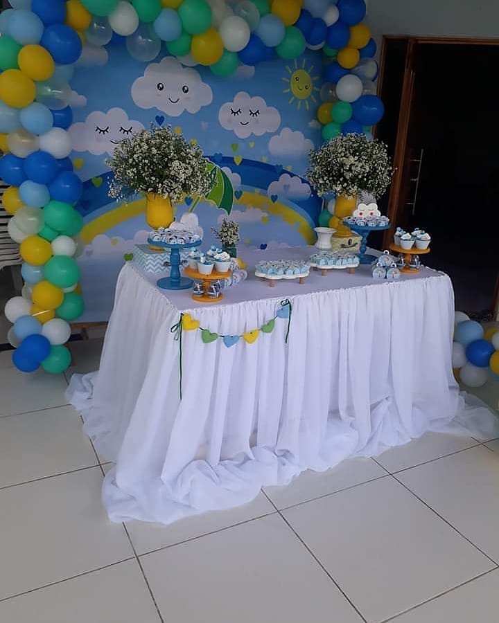 decoração chuva de benção masculino