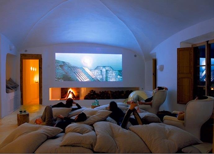 como evitar reflexos tela home theater