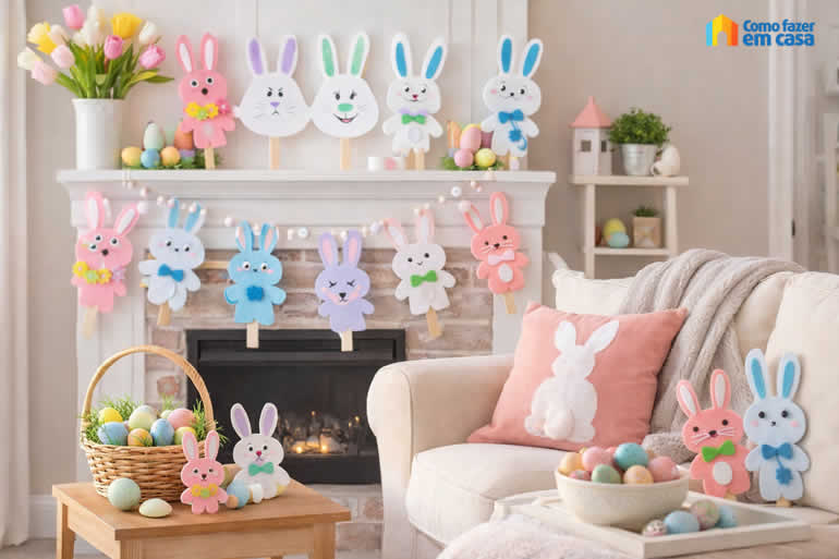 ideias criativas decoração coelho páscoa