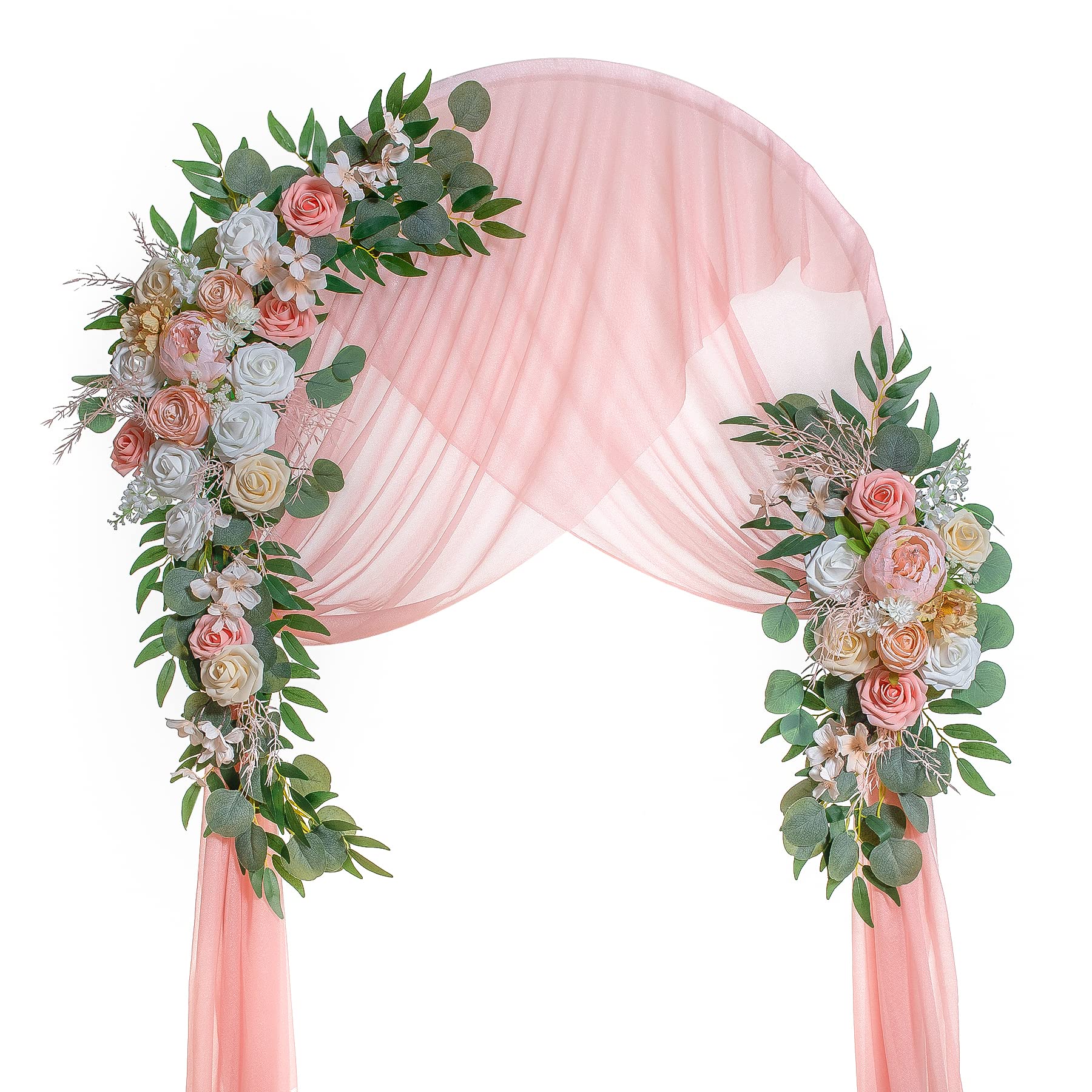 decoração com arco de flores