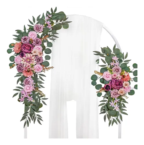 decoração com arco de flores