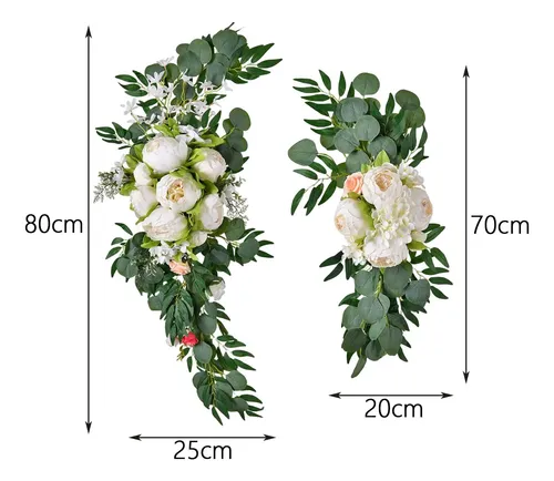 decoração com arco de flores