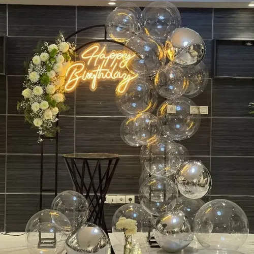 balão transparente para aniversário