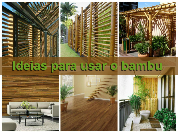 ideias de decoração com bambu para sala pequena