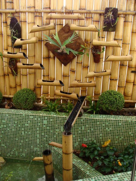 decoração com bambu