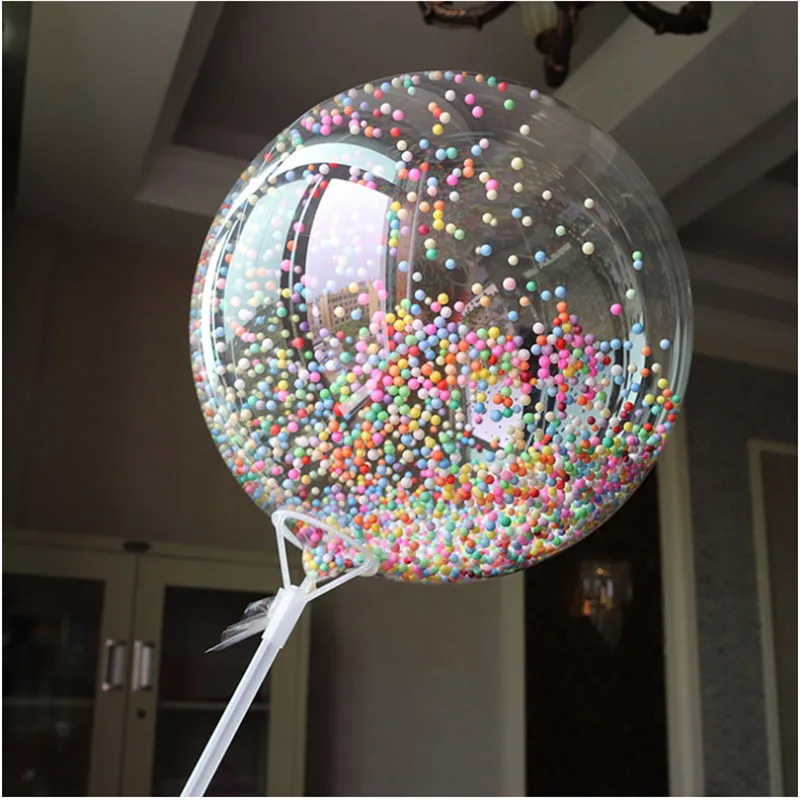 ideias de decoração com bolas transparentes para festa