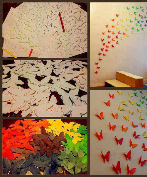 decoração com cartolina