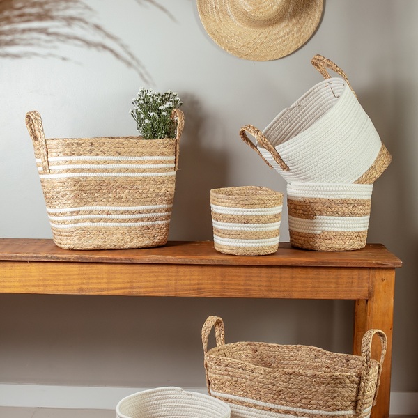 5 estilos de decoração que combinam perfeitamente com cestos de palha