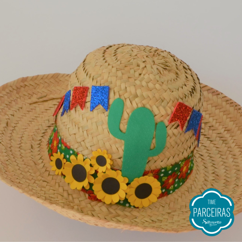 ideias criativas decoração parede chapéu de palha