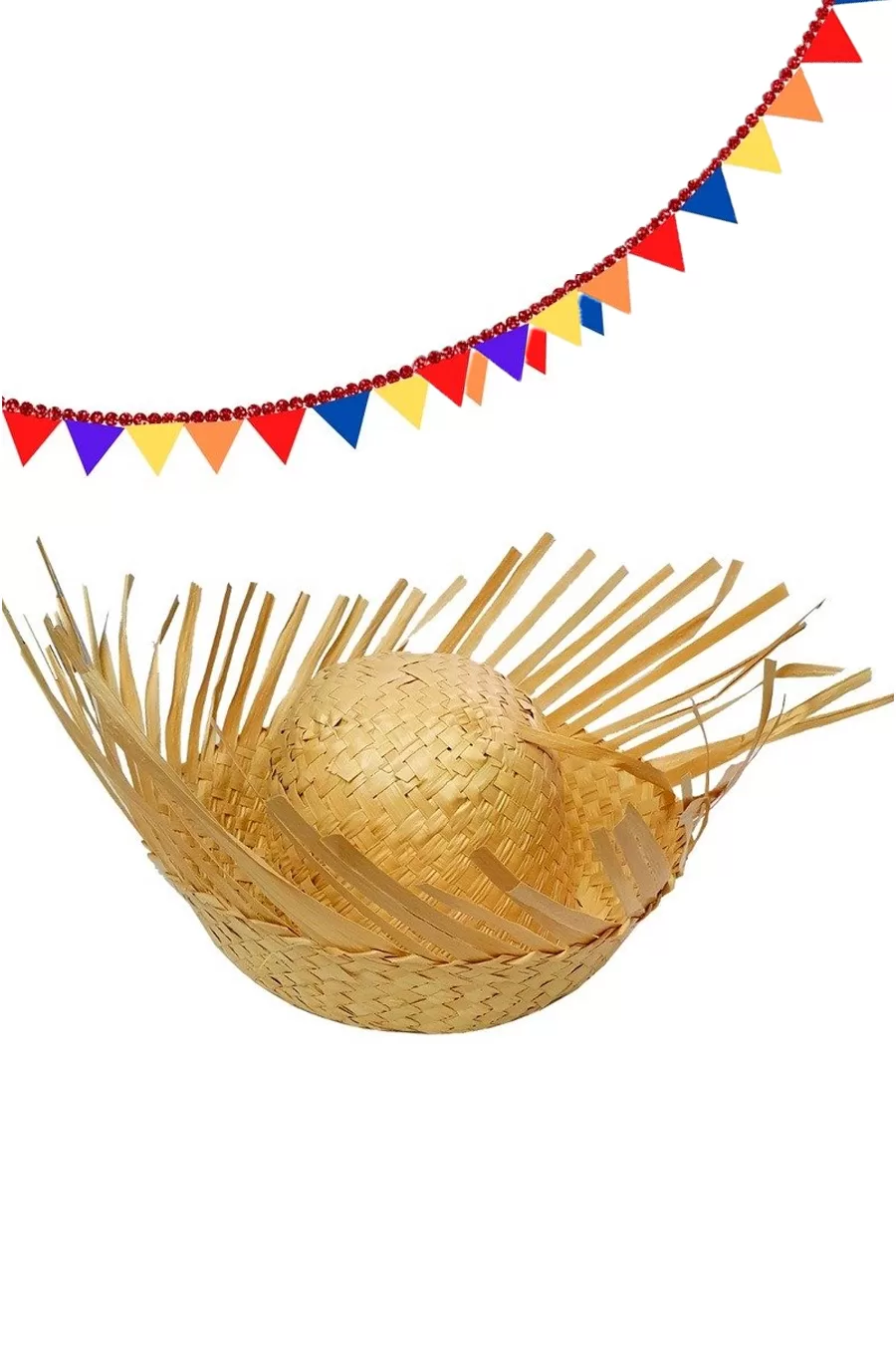 chapéu de palha decorativo vs chapéu de festa junina