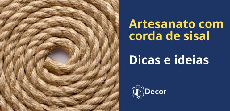 como fazer colar de parede com corda de sisal passo a passo