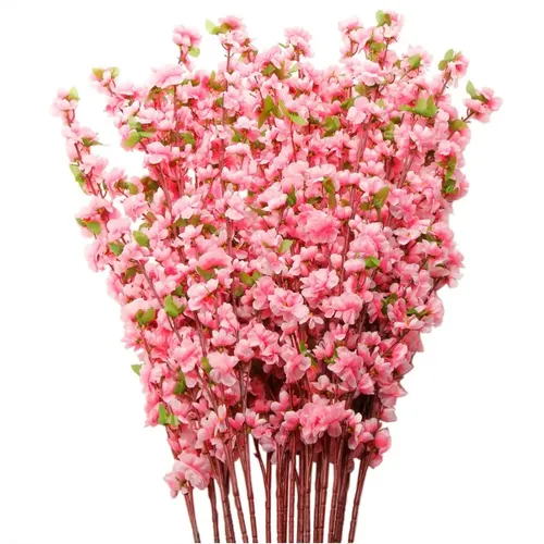 decoração DIY flor de cerejeira artificial