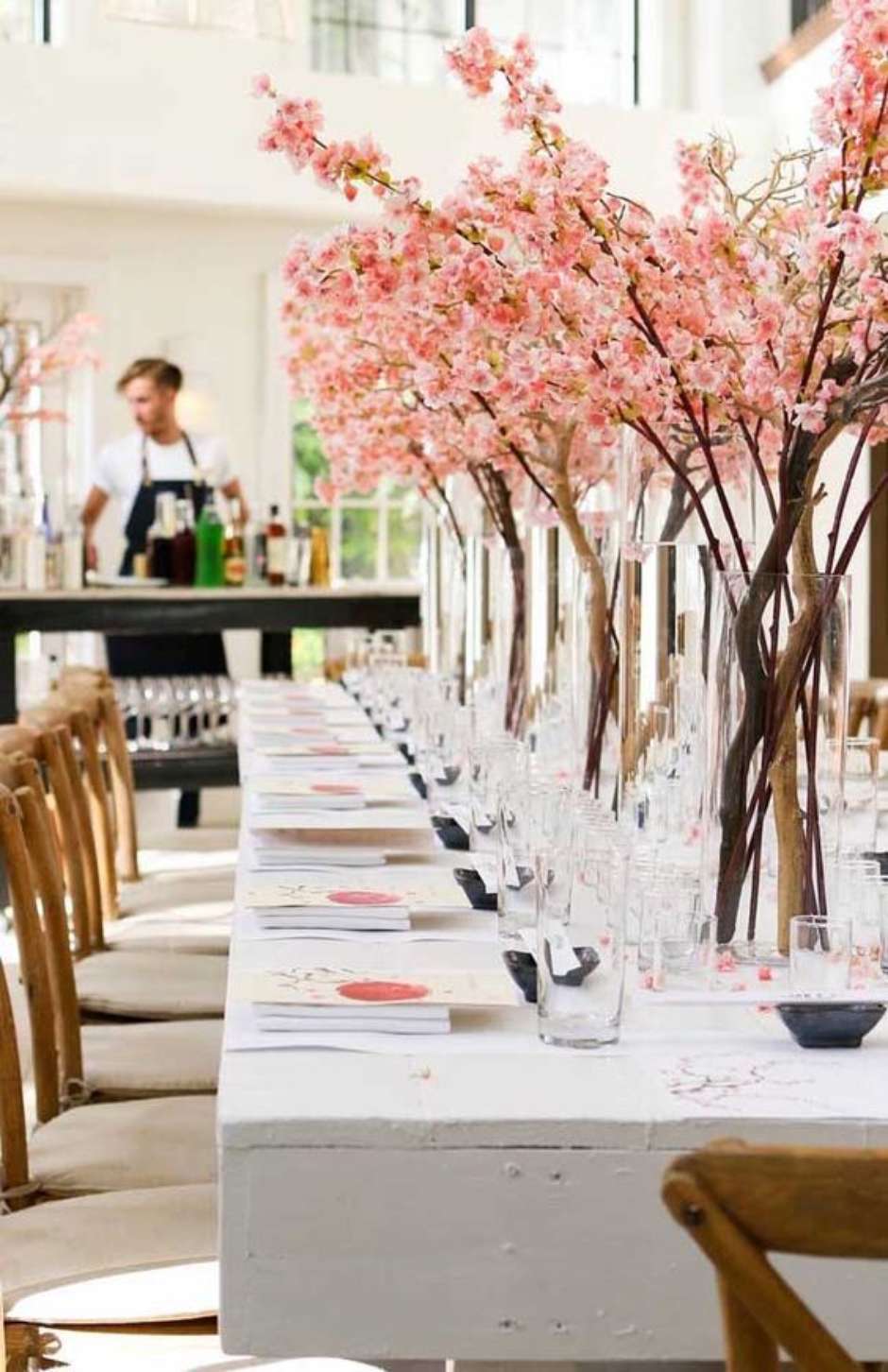 flores de cerejeira artificiais para casamento