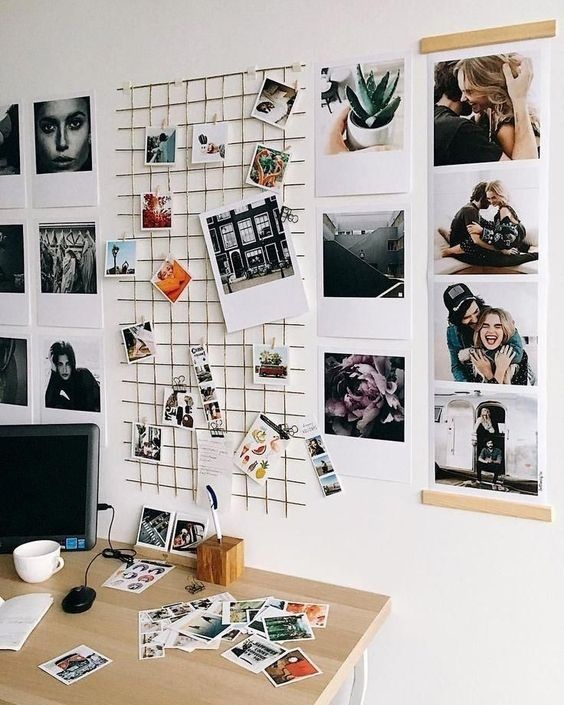 como decorar com fotos na parede