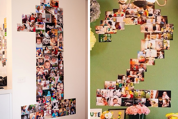display de fotos moderno