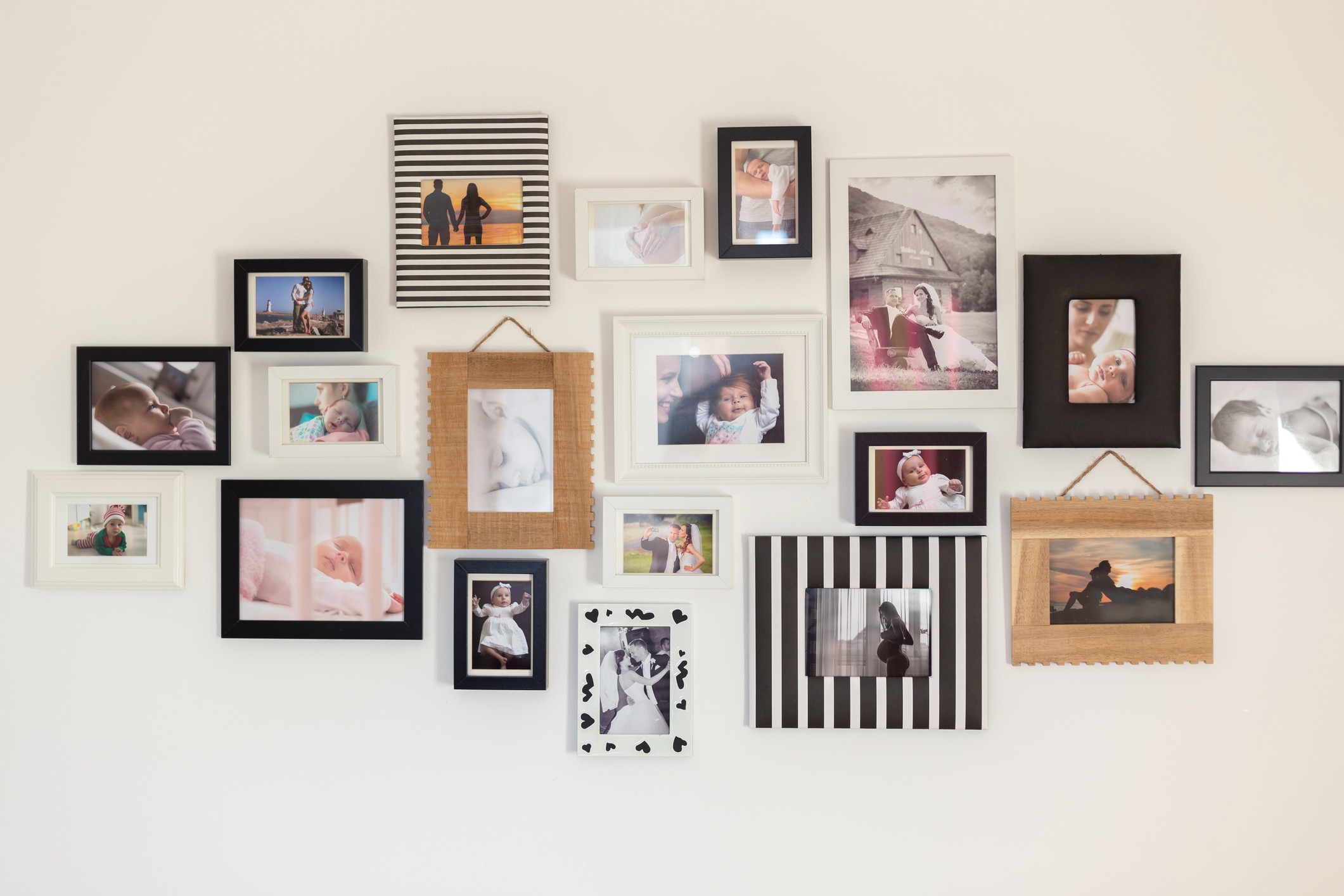 fotos emolduradas decoração