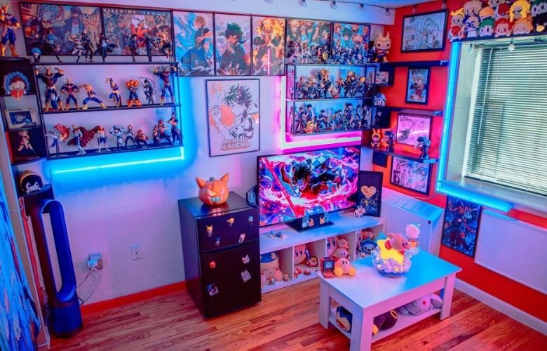 decoração com led na parede