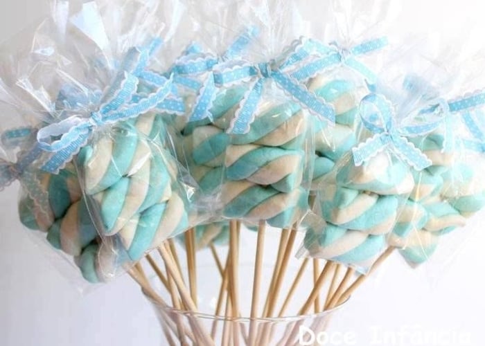 decoração doce marshmallow festa