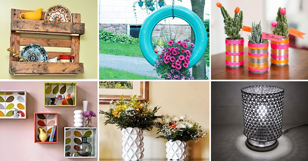 ideias de decoração de quarto com material reciclado para inspirar