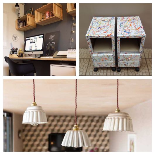 ideias de decoração de quarto com material reciclado para inspirar