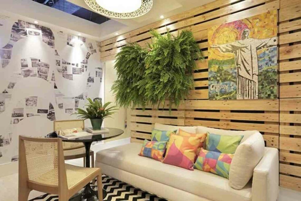 decoração com madeira de pallet