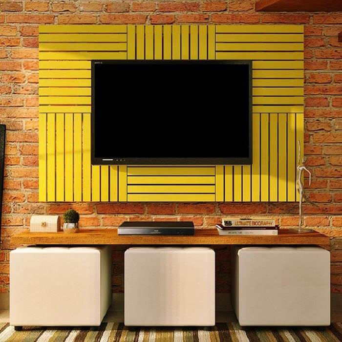 pallet na decoração de sala