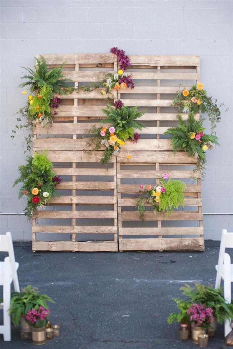 pallet na decoração de varanda