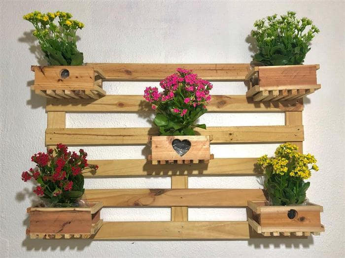 pallet reciclado parede