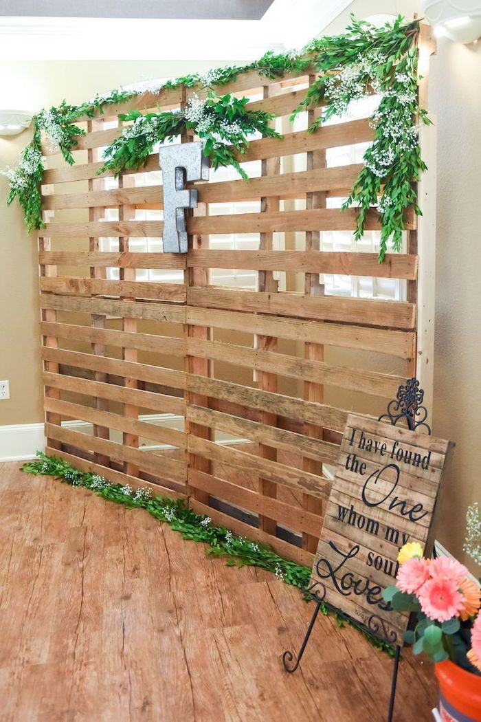 decoração com madeira de pallet