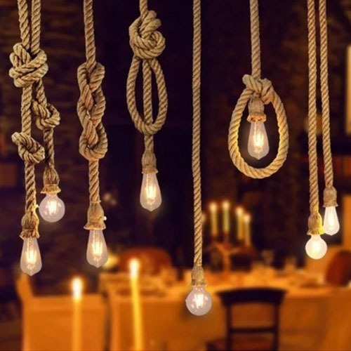 pendente de corda para varanda gourmet