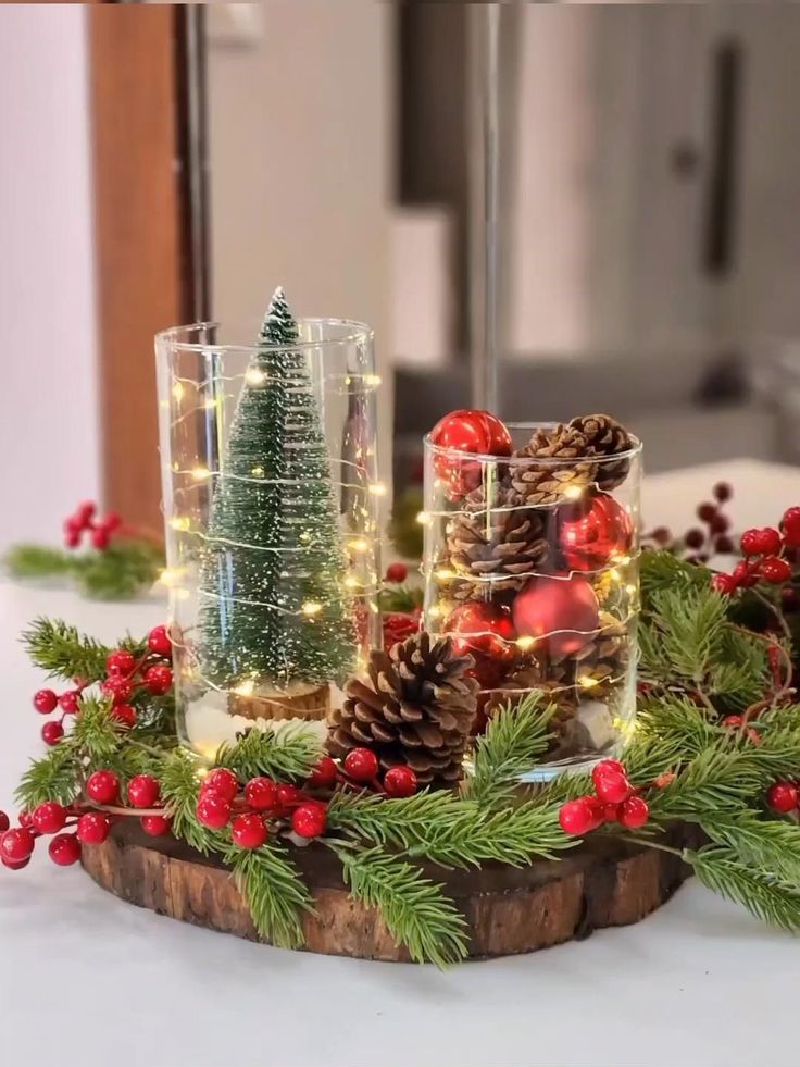 mini árvore de natal de pinha passo a passo