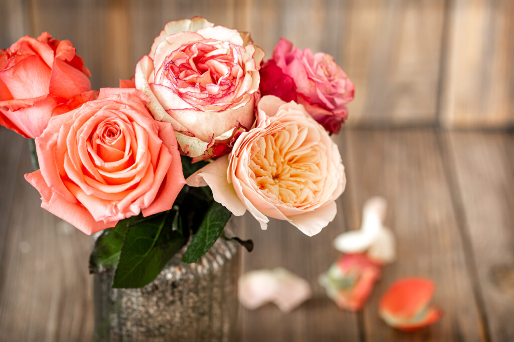 decoração com rosas barata dicas