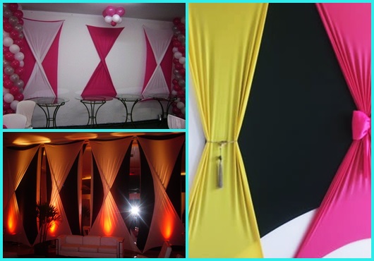 decoração com malha para festas