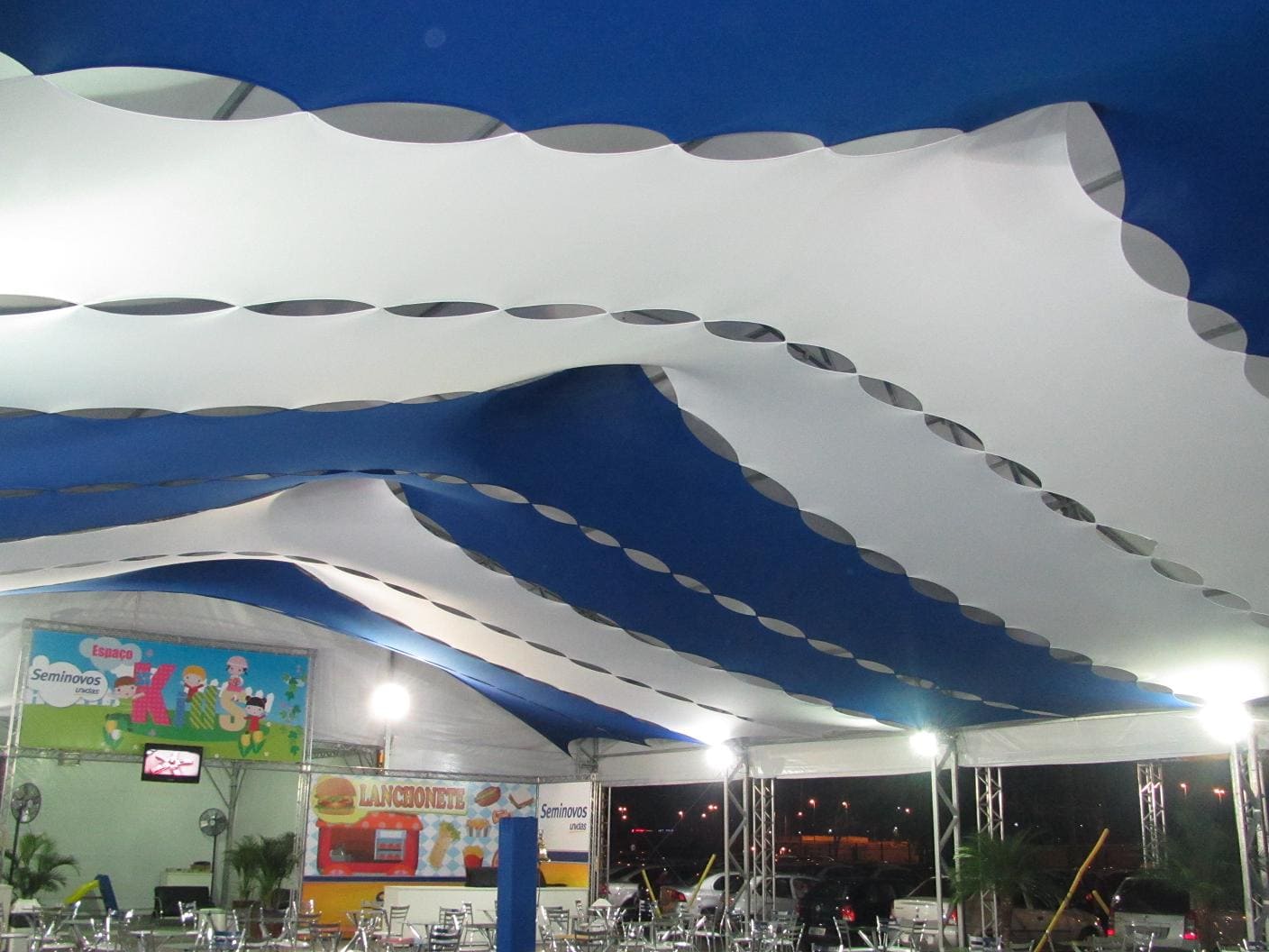 decoração de sala com tecido