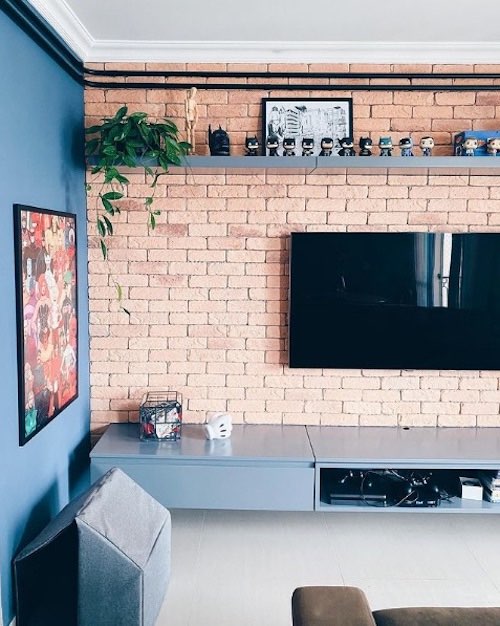 decoração com tijolinho