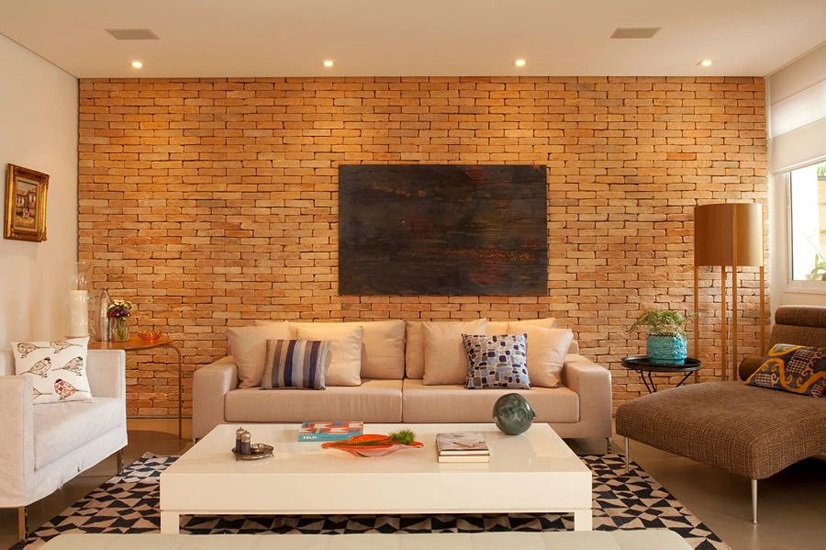 Iluminação estratégica para valorizar sua parede de tijolinhos