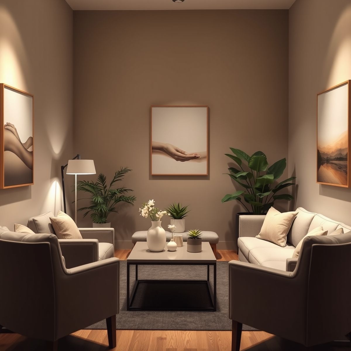 consultório psicologia decoração moderna