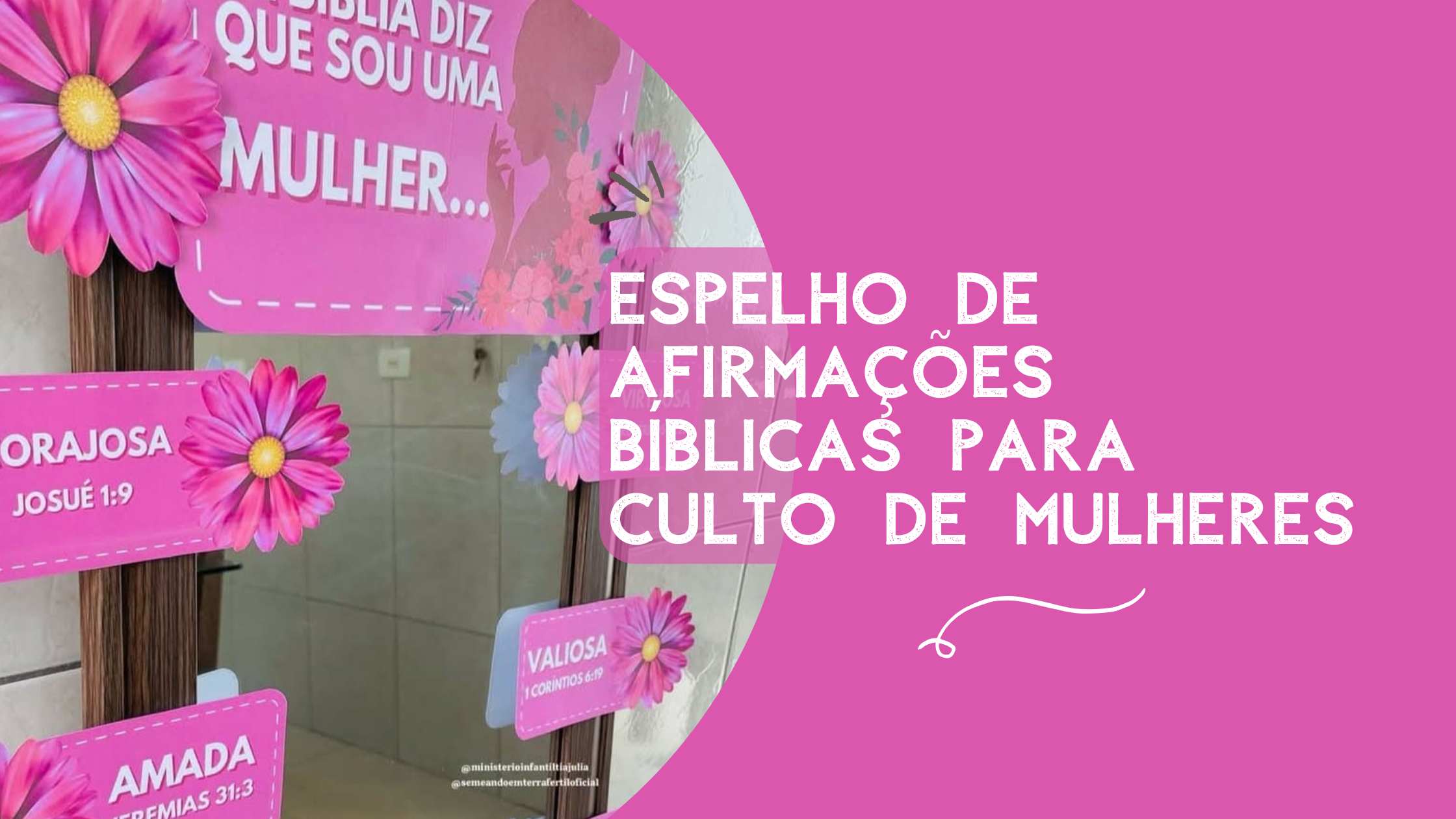decoração culto de mulheres tema enraizadas
