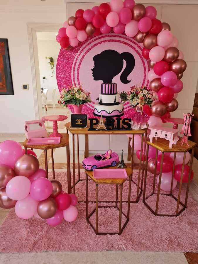 decoração festa infantil barbie econômica