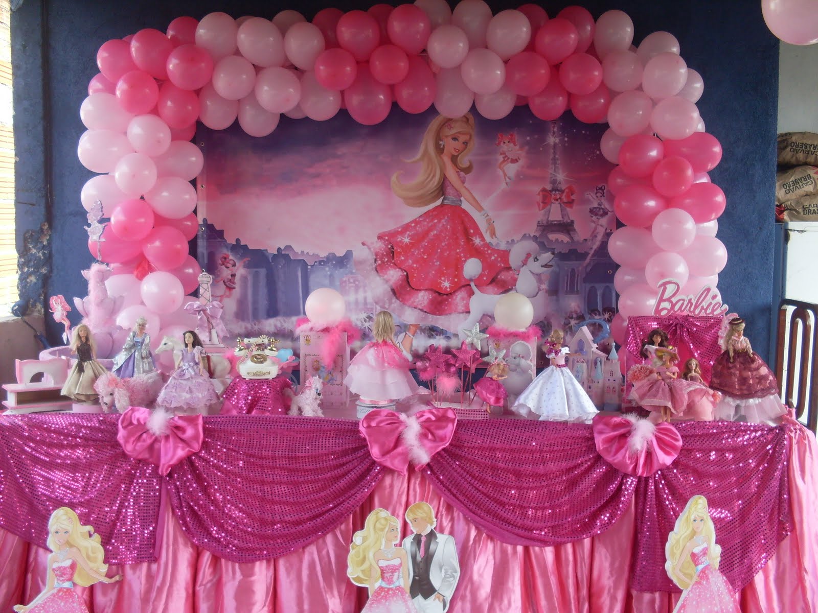 decoração barbie simples e barata