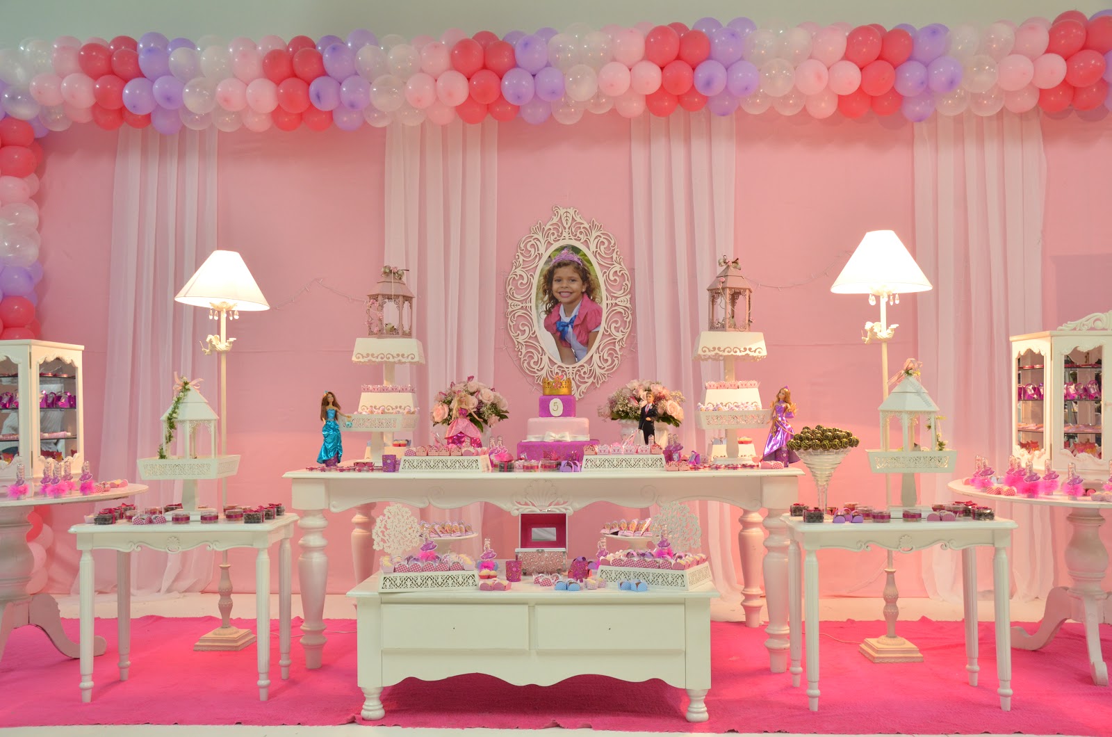 decoração festa infantil barbie econômica