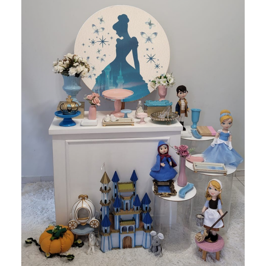 decoração cinderela minimalista