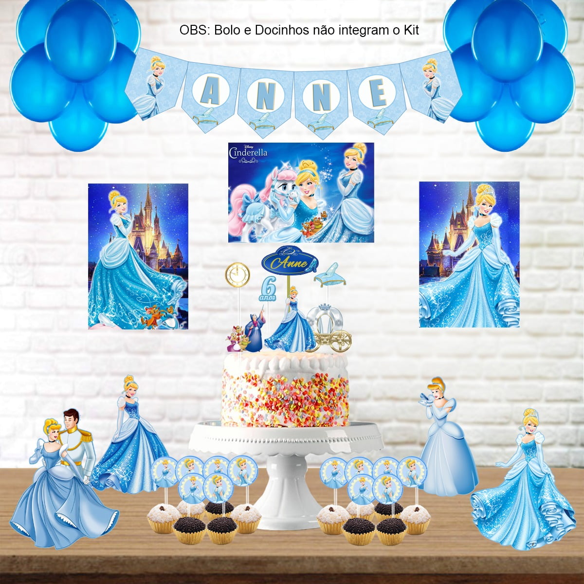 decoração cinderela candy