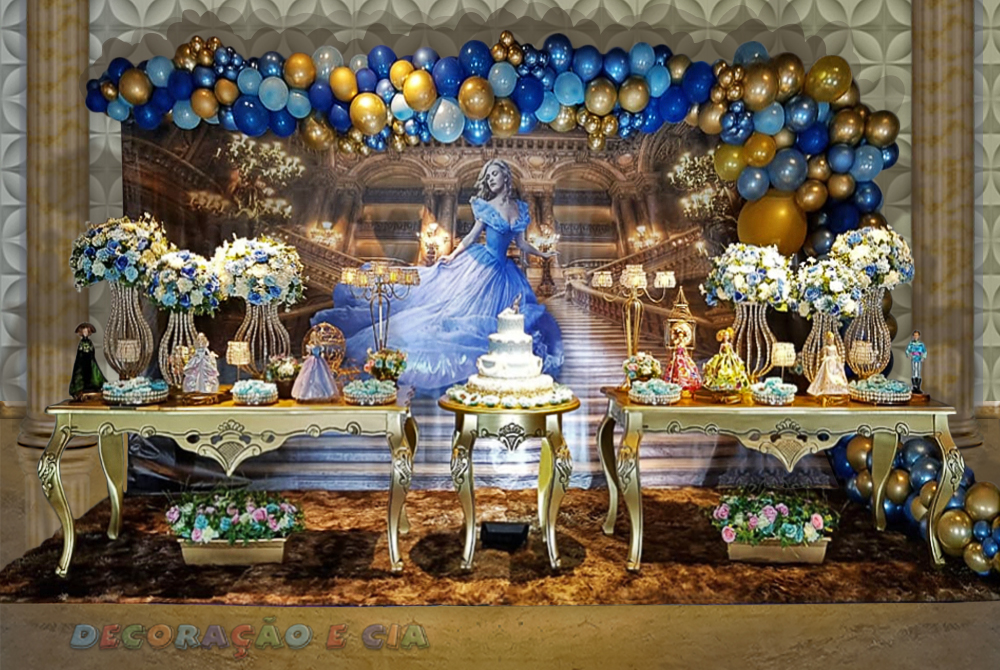 decoração cinderela para menina
