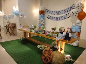 quanto custa decoração fazendinha menino