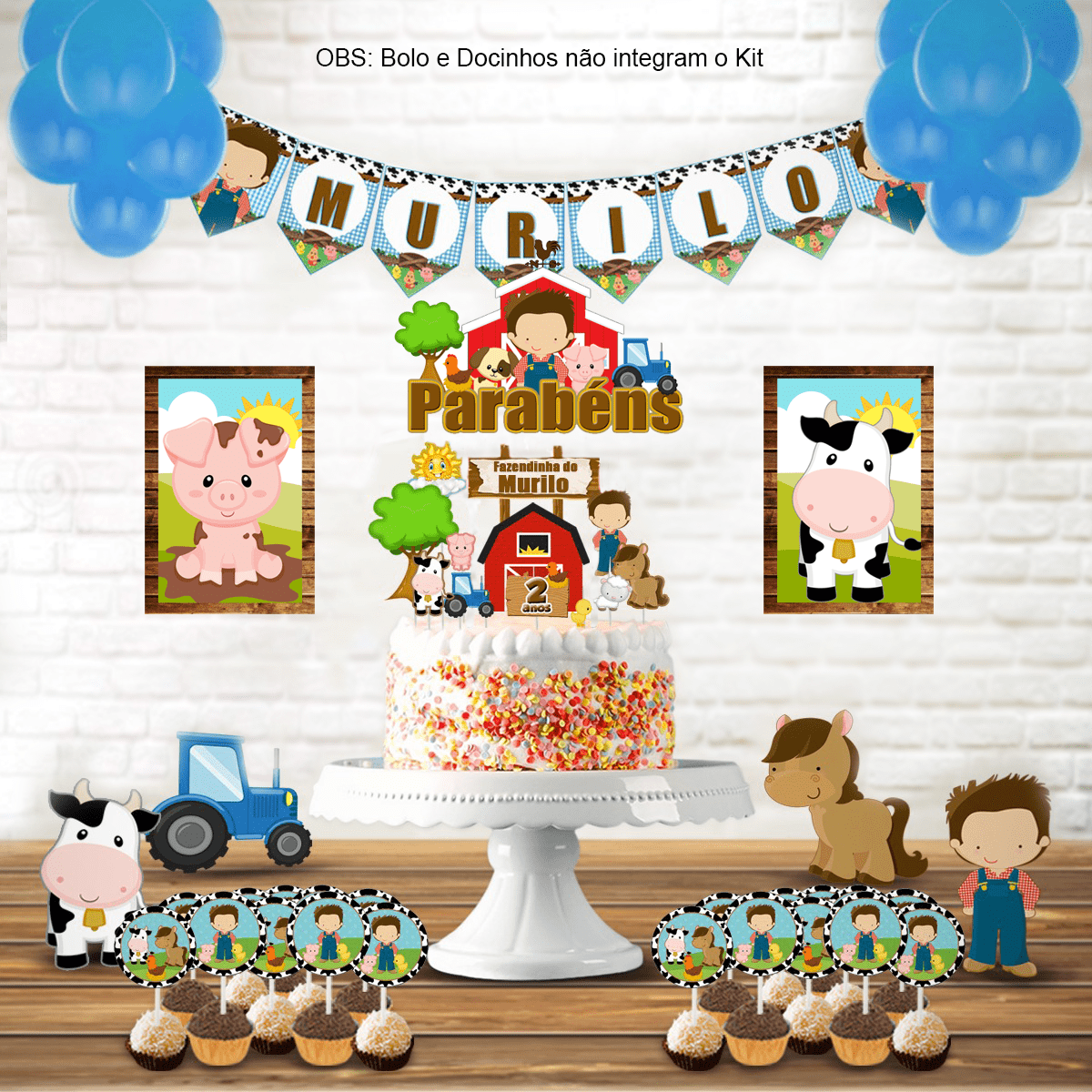 decoração da fazendinha menino