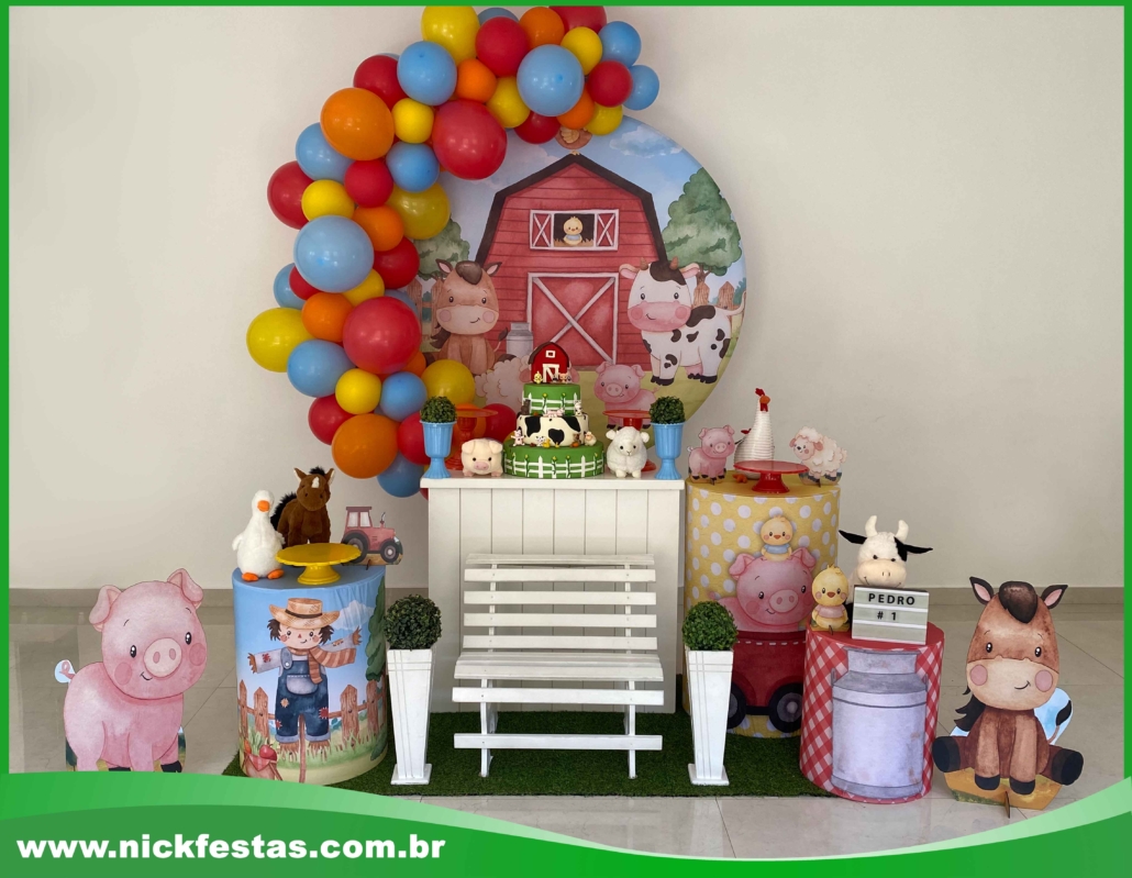 quanto custa decoração fazendinha menino