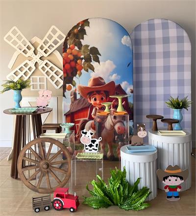 quanto custa decoração fazendinha menino