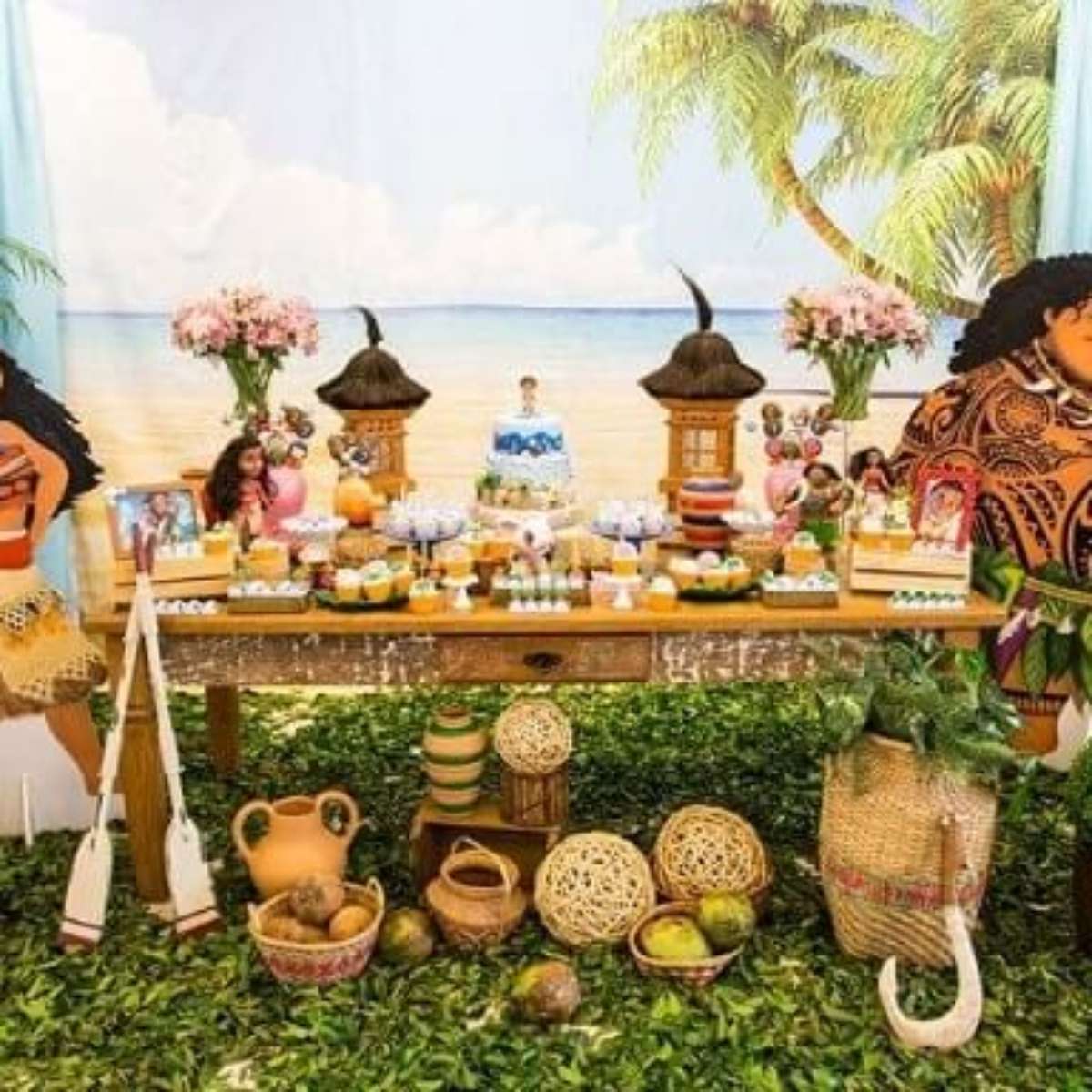 quanto custa uma decoração completa de festa Moana