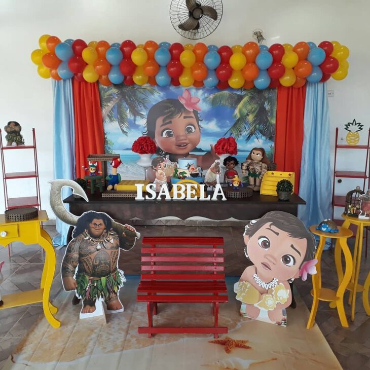 quanto custa uma decoração completa de festa Moana